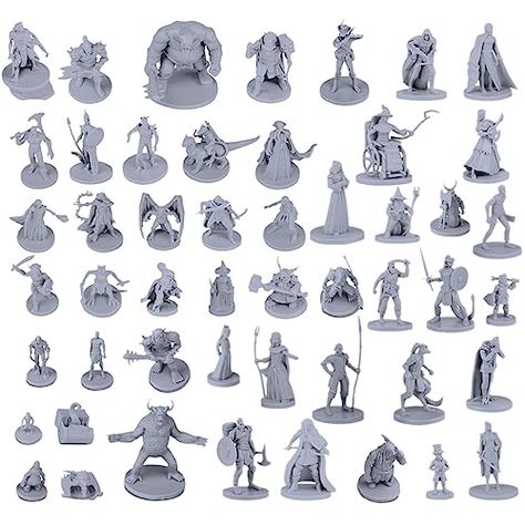 Dnd Figures, Rpg Figures, Fantasy Statue, Historical Statues, Dungeons And Dragons Adventures, Dnd Campaign, D&d Minis, Pokemon Movies, Diverse Characters