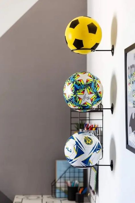 40+ Awesome Bedroom Decorating Ideas for Boys - HubPages Teenage Soccer Bedroom, Soccer Room Aesthetic, Soccer Theme Rooms For Boys, Teenage Football Bedroom, Sports Bedroom For Teenage Boys, Boys Room Decor Teenage, Football Theme Bedroom Ideas, Boys Soccer Themed Bedroom, Boys Bedroom Ideas Soccer