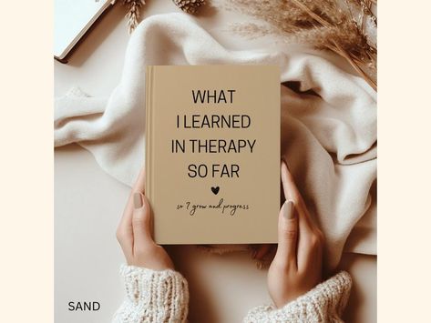 Capture the valuable insights and lessons from your therapy journey with this beautiful notebook. This journal is the perfect place to reflect on your therapeutic experiences, celebrate your milestones, and document the personal growth that comes from self-discovery. This notebook makes a thoughtful gift for anyone engaged in therapy.  The notebook is available in hard cover, in 24 different colors.   HARD COVER: ▪️Size: A5 (148 x 210 mm / 5.8 x 8.3") ▪️ 150 lined pages, 90 gsm cream white paper ▪️ Matte laminate coating QUESTIONS: ▪️ Please do not hesitate to contact us. We are always happy to talk to you and will answer all messages within 24 hours. Notebook Therapy, Therapy Notes, Psychology Gifts, Beautiful Notebooks, Therapy Resources, The Notebook, Mental Health Matters, Health Matters, Always Happy