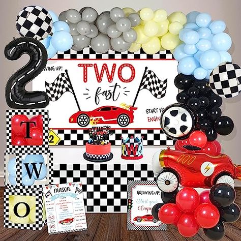 Twins Birthday parties can be overwhelming. Let us help you take the guesswork out of planning your next twins' birthday celebration. #Twiniversity #twinmom #twindad #twinparents #parentingtwins #raisingtwins #twins #birthday #party #planning #ideas #diy #links #supplies #fun #celebrate #multiples #twingirls #twinboys #boygirltwins #identical #fraternal Fast Birthday Decorations, 2nd Birthday Decorations, Two Fast Two Furious, Boy 2nd Birthday, Two Fast Birthday, 2nd Birthday Party For Boys, Twin Birthday Parties, 2nd Birthday Boys, Boy Birthday Decorations