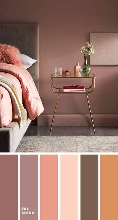 A Comprehensive Guide to Various Asian Paints Colour for Bedroom Color Scheme For Bedroom, Bedroom Mauve, Mid Century Modern Bedroom Colors, Mauve Bedroom, Colors For Bedroom, Calming Bedroom Colors, Colorful Bedroom Design, Modern Bedroom Colors, Mauve Blush