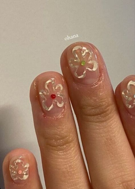 cute nails: colorful nails Short Korean Nail Designs, Cute Korean Nails, Short Nail Art Ideas, Crochet Blanket Ideas, Vibrant Nail Colors, Negative Space Nail Art, Popular Nail Colors, Kawaii Characters, 3d Nail Art Designs