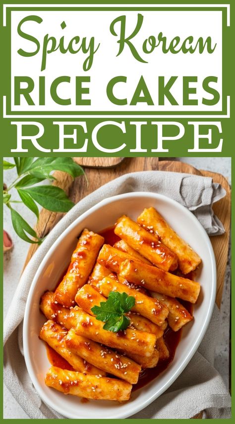 Hot And Spicy Korean Rice Cakes Recipe Recipes With Rice Cakes, Korean Rice Cake Recipe, Rice Cakes Korean, Rice Cakes Recipe, Chocolate Pudding Cake Recipe, Themed Dinner Parties, Korean Rice Cakes, Beef Stir Fry Recipes, Korean Rice Cake