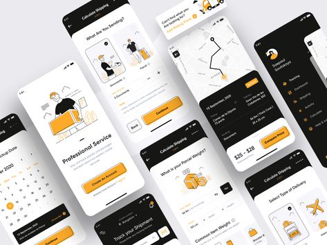 Ui Design Principles, Ui Design Dashboard, Case Study Design, Mobile App Design Inspiration, App Interface Design, Mobile Ui Design, Delivery App, App Design Inspiration, Mobile App Ui