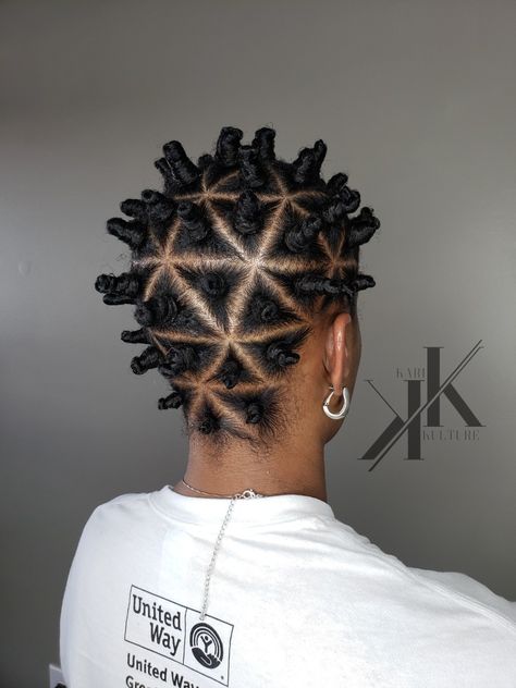 Parting Pattern, Bantu Knot Styles, Triangle Parts, Cornrows With Beads, Afrocentric Hairstyles, Black Natural Hair Care, Bantu Knot, Hairstyle Inspo, Bantu Knots