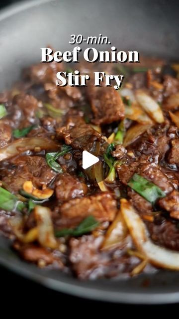 Christie Lai on Instagram: "Beef Onion Stir Fry 📝 Recipe at www.christieathome.com (link in my profile). Then search for the dish and click ‘Jump to Recipe’! 

Juicy tender strips of beef stir fried with sweet onions in a light savory brown sauce. A Chinese recipe ready in 30 minutes. Perfect as a main dish for dinner, lunch or meal prep if you pair this main with some steamed rice and your favourite veggies!

#recipe #beef #stirfry #beefstirfry #easyrecipes #dinner #chinesefood #asianfood" Stir Fry Beef Recipes, Beef Strips Recipes, Beef Fried Rice Recipe, Stir Fried Beef, Korean Dinner, Cabbage Recipes Healthy, Ramen Recipes Easy, Easy Stir Fry Recipes, Beef Stir Fry Recipes