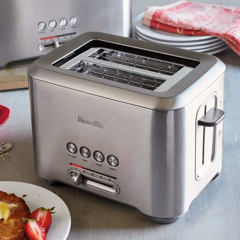 A-Bit-More 2-Slice Toaster #bagels#breads#Features Breville Oven, Breville Toaster, Mini Toaster, Stainless Steel Toaster, Electronic Store, Racquet Club, Smart Oven, Bread Toast, Toasters