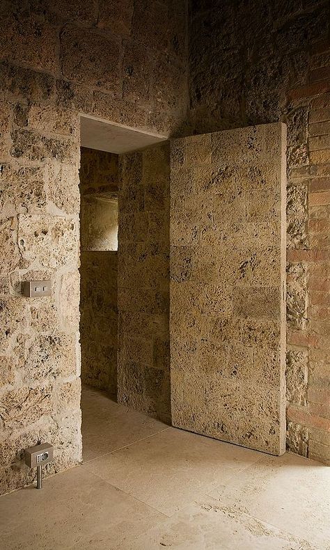 Stone Door, Door Detail, Stone Architecture, Stone Arch, Stone Cladding, Contemporary Room, Stone Walls, House Doors, Stone Houses