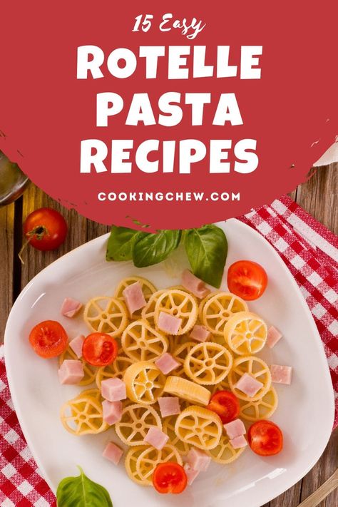 From salads to soups, we’ve rounded up 15 of our favorite rotelle pasta recipes of all time, all of which are pretty easy and super delicious! Wagon Wheel Pasta Recipes, Wheel Pasta Recipes, Rotelle Pasta Recipes, Dececco Pasta, Sausage Kale Pasta, Wagon Wheel Pasta, Chicken Marsala Pasta, Marsala Pasta, Mexican Pasta