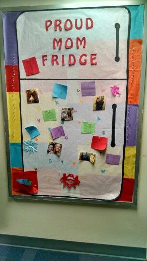 My proud mom fridge where residents can post pictures and accomplishments! #RAlife #bulletinboard Ra College, Resident Assistant Door Decs, Res Life Door Decs, Resident Assistant Bulletin Boards, Ra Door Decs, College Bulletin Boards, Ra Themes, Passive Programs, Ra Bulletin Boards