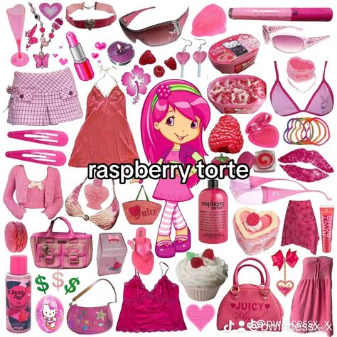 Raspberry Torte Character, Rasberry Tarte Halloween Costume, Raspberry Clothes, Raspberry Torte Costume, Aesthetic Outfits Autumn, Summer Outfit Jeans, Strawberry Shortcake Halloween Costume, Strawberry Shortcake Outfits, Autumn Outfits Ideas