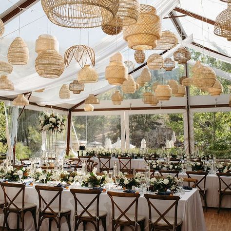 The elegance of a clear-top tent is unparalleled. 🌟 Click through to explore tenting options for your Utah event. 🤍  @michelleleoevents @alixann_loosle_photography  #parkcitywedding #luxurywedding #weddinginspo #weddinginspiration #weddingtent #receptiontent  wedding inspiration, event decor, wedding decor ideas, luxury wedding, event decor ideas, event trends, reception tent, wedding tent, summer wedding, clear top tent, event design, event tablescape, fall tablescape, wedding tablescape Wedding Tent Lighting, Clear Top Tent, Boho Lanterns, Event Decor Ideas, Tent Event, Reception Tent, Tablescape Wedding, Summer Wedding Reception, Clear Tent