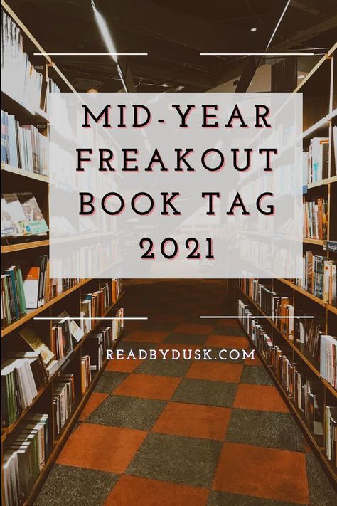 Here's my take on the mid-year freakout book tag 2021! #booktag #bookblog #bookstoread Book Tag, Year Book, Book Blogger, Reading Journal, Yearbook, Books To Read, Bullet Journal, Marketing, Reading