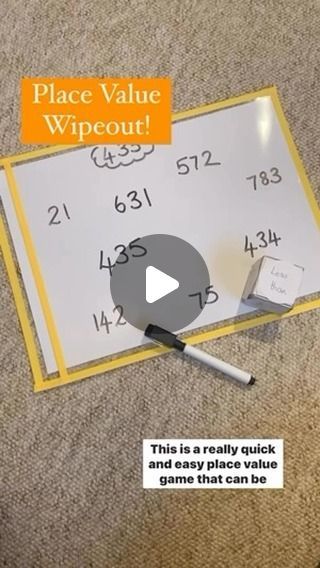 Playful Learning Games on Instagram: "Place Value Wipeout! 

This is a really easy to set up game that would be great for in the classroom or at home. If you want children to be able to compare numbers in a fun way, then this is the game you need! 

It’s really easily adaptable for any numbers your children are working with too! 

#placevalue #placevaluefun #placevaluegames #mathsresources #mathsgames #mathgames #teachingideas #letthemplay #playinupperprimary #playfullearninggames #primaryteacher #primaryteaching #primaryteachingideas #primarytutor #primarytutoring #teachersfollowteachers #teachersofinstagram #homeeducation #classroomideas #activelearning #handsonlearning #learningathome #supportingparents #teachertips #playbased #playbasedlearning #playtolearn #homeeducation #learningatho Compare Numbers, Place Value Game, Place Value Games, Maths Games, Playful Learning, Comparing Numbers, Math Place Value, Playbased Learning, Learning Support