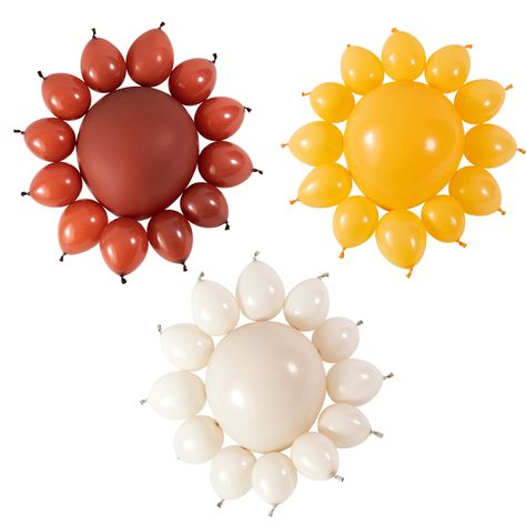 PRICES MAY VARY. 🎈VERSATILE SUN-THEMED DECOR - Elevate any occasion, from baby showers to birthday parties, with this stunning sun-themed balloon decoration. It adds a warm and cheerful ambiance to your celebration, making it perfect for various events. 🎈CUSTOMIZABLE ASSEMBLY - This set offers you the flexibility to assemble the small balloons in any way you like, creating a unique and personalized sun design. You can use all 12 balloons or adjust it with as few as 10, ensuring a perfect fit f Sun Balloon Decoration, Here Comes The Sun Party Theme, 1 In The Sun Birthday, A Little Sunshine Is On The Way, Here Comes The Sun Baby Shower Cookies, Hello Sunshine Baby Shower Theme, First Trip Around The Sun Birthday Party Decorations, Little Sunshine Baby Shower Ideas, Our Ray Of Sunshine Baby Shower Theme