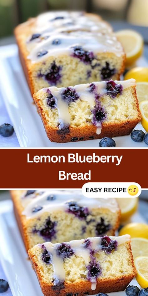 Discover the perfect Lemon Blueberry Bread recipe that’s bursting with fresh lemon zest and juicy blueberries. This easy-to-make, moist loaf is topped with a sweet lemon glaze that adds a delicious finishing touch. Perfect for breakfast, dessert, or a sweet snack, this homemade bread is a must-try for any lemon lover. With simple ingredients and step-by-step instructions, you’ll have a bakery-style treat ready in no time. Blueberry Lemon Sourdough Bread, Lemon Blueberry Bread Recipe, Blueberry Lemon Loaf, Blueberry Lemon Bread, Lemon Bread Recipes, Blueberry Bread Recipe, Blueberry Crumble Bars, Blueberry Loaf, Pumpkin Fudge