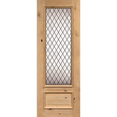 Huge 8'0" Tall Doors - Houston Door Clearance Center Decorative Glass Front Door, Dutch Door Exterior, Interior Glass Door, Cute Doors, White Oak Doors, Antique Front Door, Interior Wood Doors, Knotty Alder Pantry Door, Antique Linen Closet Doors