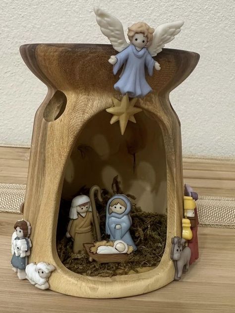 Dollar Tree Nativity, Dollar Tree Crafts Diy, Dollar Tree Candle Holders, Dollar Tree Candles, Cute Candle, Button Ideas, Diy Nativity, Casey Jones, Tree Candle