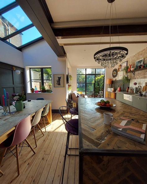 10 incredible kitchen extension ideas | Fifi McGee | Interiors + Renovation Blog Kitchen Extension Ideas, Long Narrow Kitchen, Kitchen Diner Extension, House Extension Plans, Open Plan Kitchen Dining Living, Open Plan Kitchen Diner, Victorian Terrace House, Open Plan Kitchen Dining, Open Plan Kitchen Living Room