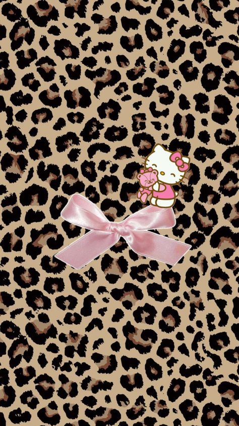 Cheetah Print Hello Kitty Wallpaper, Hello Kitty Flower Wallpaper, Chetta Print Backgrounds, Hello Kitty Leopard Print Wallpaper, Hello Kitty Cheetah Print Wallpaper, Hello Kitty Leopard Print, Lepord Print 2000s Wallpaper, Hello Kitty Collage Wallpaper, Hello Kitty Cheetah Print