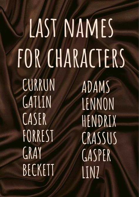 Royal Sounding Names, Small Town Names For Stories, Lastnames Ideas, Dark Last Names, Last Names For Characters List, Last Name Ideas For Characters, Surnames Aesthetic, Dystopian Names, Last Names Ideas