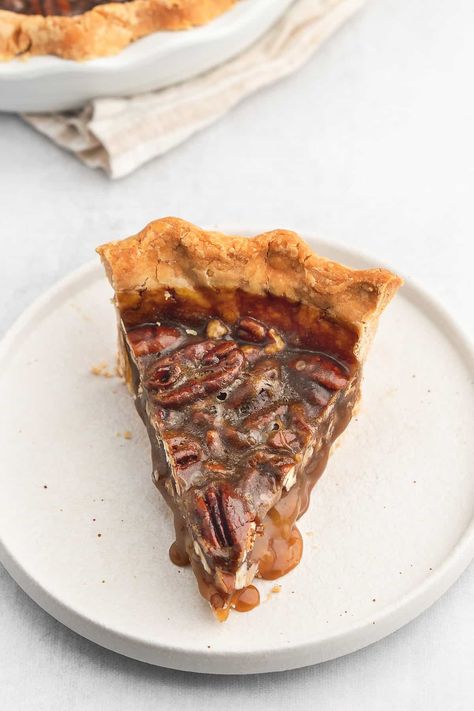 Vegan Pecan Pie - From The Comfort Of My Bowl Dairy Free Pecan Pie Recipe, Nut Free Pecan Pie, Gluten Free Dairy Free Pecan Pie, Egg Free Pecan Pie, Vegan Pecan Pie Recipe, Pecan Pie Vegan, Vegan Pecan Pie, Vegan Pies Recipes, Vegan Pie Crust