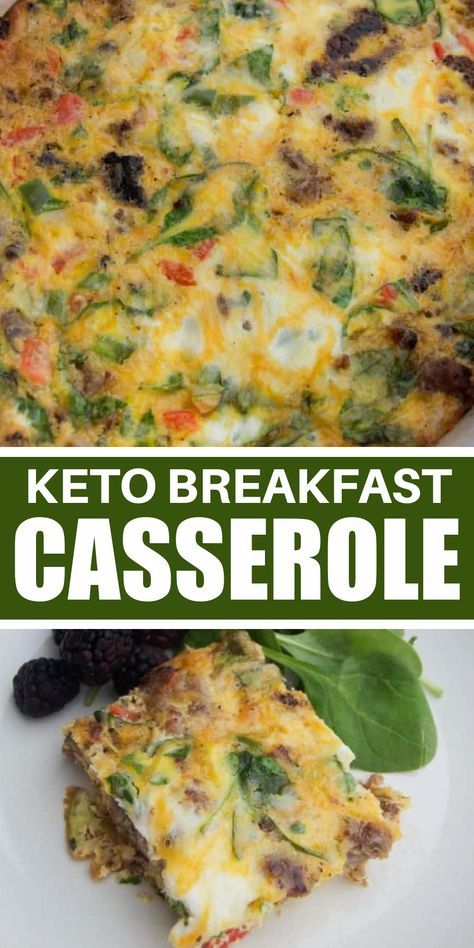 I LOVE this one. Easy Low Carb Breakfast Casserole is a great recipe. This breakfast casserole is keto friendly and made without bread or potatoes. It's loaded with veggies and flavor. Easy Low Carb Breakfast, Keto Breakfast Casserole, Low Carb Breakfast Casserole, Casserole Breakfast, Breakfast Tart, Healthy Breakfast Idea, Healthy Breakfast Casserole, College Food, Perfect Healthy Breakfast