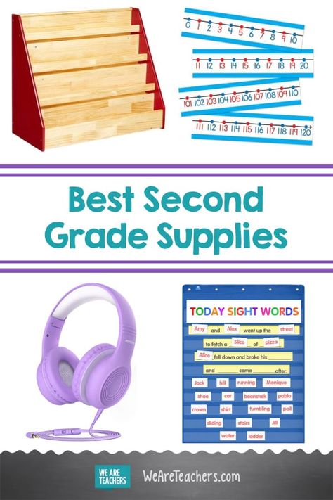 The Ultimate Checklist For Setting Up Your Second Grade Classroom. Get your second graders engaged and participating when you set up your room with our ultimate list of 45+ second grade classroom supplies. #classroom #classroomsetup #classroomideas #secondgrade #teaching #teacher #education Second Grade Classroom Management, Second Grade Classroom Decor Themes, 2nd Grade Classroom Setup The Room, Second Grade Classroom Setup, Teacher Supplies List, Second Grade Homeschool, 1st Grade Centers, Back To School Decorations, Waldorf Classroom