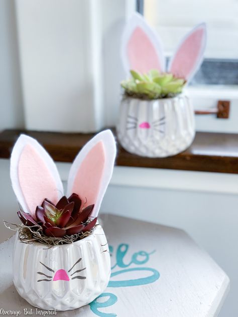 Dollar Tree Easter Crafts, Easter Craft Projects, Diy Frühling, Diy Bunny, Easter Crafts For Adults, Crafts For Teens To Make, Spring Craft, Easy Easter Crafts, Easter Bunny Crafts