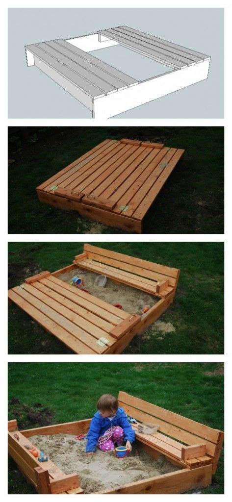 Hidden Sandbox Sand Boxes, Diy Sandbox, Diy Wood Bench, Funky Junk Interiors, Diy Simple, Have Inspiration, Diy Holz, Backyard Fun, Sandbox