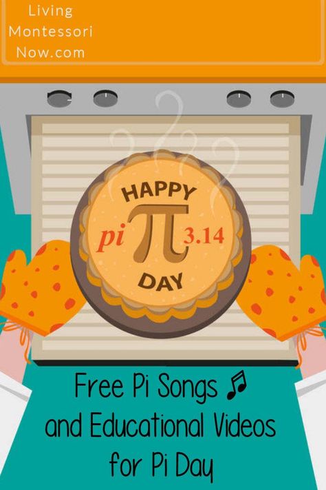 Lots of free, fun pi songs and educational videos for Pi Day March 14 (3.14); songs and educational videos for a wide variety of ages! - Living Montessori Now #pi #PiDay #PiDaysongs #pieducationalvideos Montessori Elementary Activities, Pi Song, Kids Math Activities, Math Sites, Montessori Elementary, Stem Lab, Calendar Activities, Montessori Art, Happy Pi Day