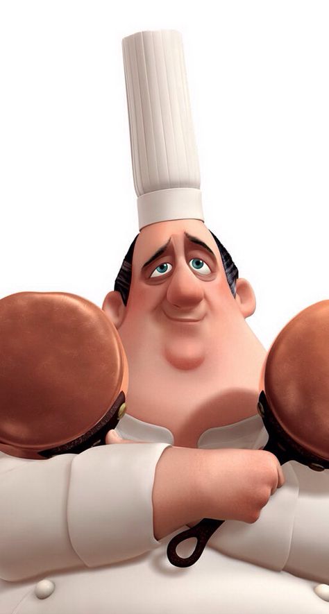 *GUSTEAU ~ The chef from Ratatouille, 2007 French Chef Costume, Chef From Ratatouille, Ratatouille Characters, Gusteau Ratatouille, Raw Fish Recipes, Methods Of Cooking, Ratatouille 2007, Ratatouille Disney, Poached Fish