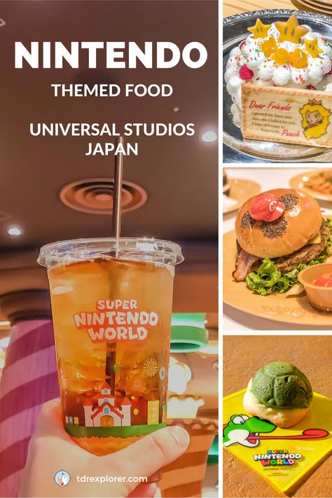 Check out all the Nintendo-themed food you're able to get inside Super Nintendo World at Universal Studios Japan! Universal Studios Japan Food, Nintendo Snacks, Super Nintendo World Japan, Mario World Japan, Universal Osaka, Super Nintendo World, Japan Honeymoon, Japan Snacks, Snack Stand