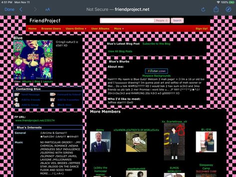 Old Facebook Layout, Old Myspace Layout, 2000s Website Design, 2000s Website Aesthetic, Myspace Graphics, Monster High Website, Myspace Profile, 90s Websites, Twitch Aesthetics