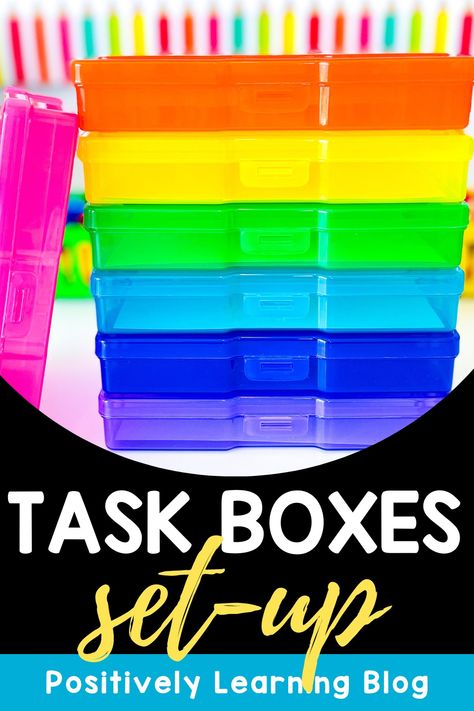 Ready to boost learning in your special education classroom? Dive into setting up a task box system, perfect for fostering independent skills and hitting those IEP goals for students of all skill levels. Goals For Students, Work System, Iep Goals, Resource Room, Task Boxes, Positive Learning, Special Education Resources, Independent Work, Special Education Students