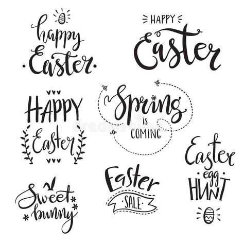 Easter Chalkboard Art, Diy Easter Cards, Easter Fonts, Easter Vector, Letter Composition, Easter Chalkboard, Happy Easter Sign, Doodle Quotes, Note Doodles