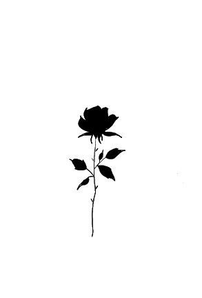 Black Rose Small Tattoo, Simple Black Work Tattoo, Blackout Rose Tattoo, Rose Black Tattoo, Small Black Rose Tattoo, Black Rose Drawing, Simple Dark Tattoos, Black Rose Tattoo Design, Dark Rose Tattoo