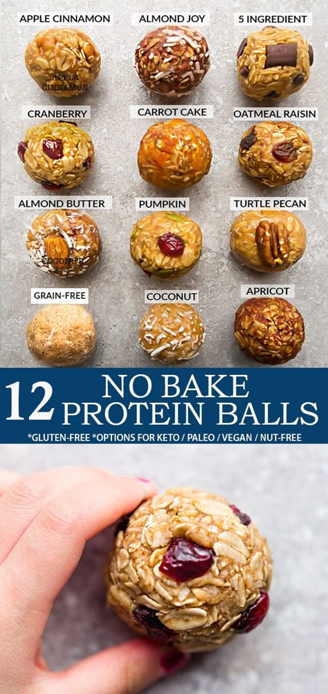 Breakfast For On The Go, No Bake Protein Balls, Healthy Protein Balls, Protein Bites Recipe, Protein Balls Healthy, Meal Prep Sunday, Protein Balls Recipes, Healthy No Bake, Homemade Snickers