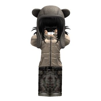 Beast Bear Ushanka Roblox Fit, Roblox Fits Without Headless, Brown Emo Hair, Emo Fits, Roblox Emo Outfits, Roblox Skin, Girly Fits, Emo Roblox Avatar, Roblox Guy