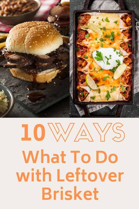 Leftover brisket ideas. It is rare that we don’t have leftovers though and that is why we compiled this list of what to do with leftover brisket.  Here are some leftover brisket recipes. Leftover Brisket Recipes, Brisket Meat, Grilled Brisket, Brisket Recipes Smoked, Beef Brisket Recipes, Leftover Beef, Brisket Chili, Bbq Brisket, Brisket Sandwich