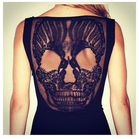 I want you close Skull Dress, Rocker Chic, A Skull, Black Skulls, Up Girl, Looks Style, Mode Inspiration, Womens Fall, Dress Backs