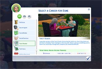 Mod The Sims - Tarot Reader Career Ts4 Jobs, Sims Jobs, Sims 4 Jobs, Ts4 Mods, Sims 4 Traits, Sims 4 Mm Cc, Sims 4 Game Mods, Sims 4 Body Mods, Sims 4 Expansions