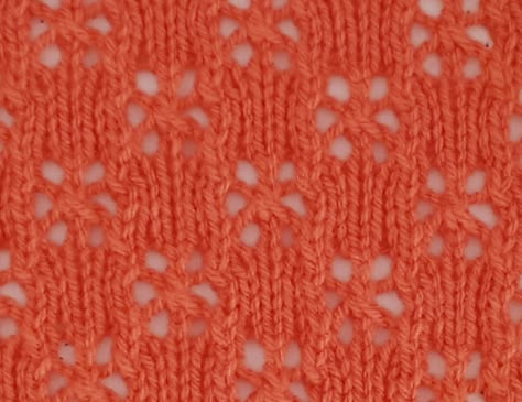 Eyelet, Lace and Yarnover Stitches: Stitch Library - LKO Easy Lace Stitch Knitting, Knitting Eyelet Pattern, Eyelet Knitting Pattern, Garter Stitch Lace, Eyelet Knitting Patterns Free, Knit Eyelet Lace Pattern, Lacey Knit Stitches, Knit Eyelet Pattern, Eyelet Stitch Knitting