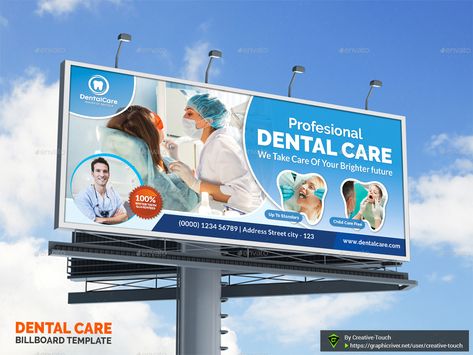 Dental Billboard Template #Dental, #Billboard, #Template Dental Board Designs, Dental Billboard, Billboard Design Ideas Graphics, Hospital Advertisement, Billboard Template, Dental Advertising, Hoarding Design, Dental Office Design Interiors, Dental Office Decor