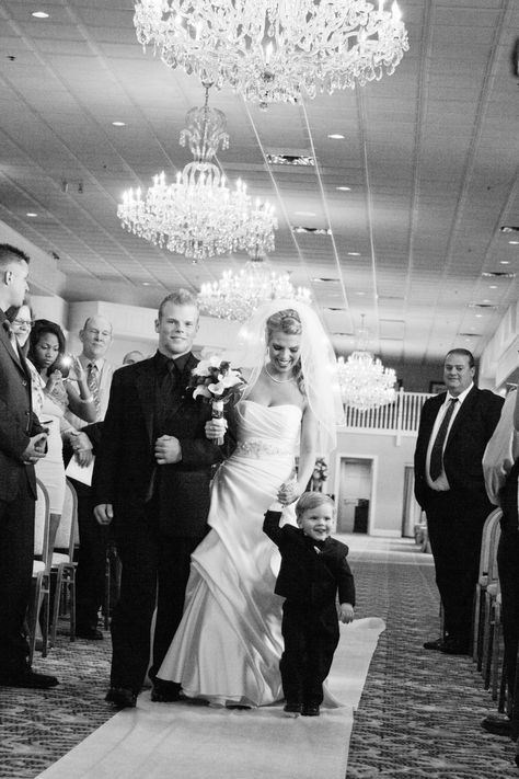 walking down the aisle, bride with her son and brother Son And Dad, We're Engaged, Bohemian Style Wedding, Wedding Pic, Beach Wedding Photography, Wedding Picture, Family Wedding, Walking Down The Aisle, Wedding Time