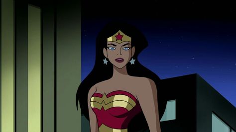 Wonder Woman Justice League Unlimited JLU Wonder Woman Cartoon, Justice League Animated, Woman Cartoon, Female Anatomy Reference, Justice League Wonder Woman, Justice League Unlimited, Univers Dc, Wonder Woman Costume, Batman Robin