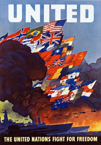 Wwii Posters, Ww2 Posters, Poster Hanging, Charles I, Propaganda Art, Cool Wall Art, Propaganda Posters, Paper Poster, United Nations