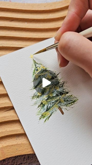 8,181 likes, 46 comments - jolypoa on December 14, 2023: "Watercolor Christmas Tree Using Fan Brush 🎄 Learn to paint easy holiday cards. Check out my classes on @skillshare . Link in bio "Holiday Watercolor: Create Christmas Cards Using Everyday Objects" #watercolortutorial #watercolorcard". Christmas Trees Watercolor Painting, Christmas Tree Watercolor Ideas, Simple Watercolour Christmas Card Ideas, Watercolor Holiday Card Ideas, Watercolor Christmas Tree Tutorial, Christmas Tree Watercolor Painting, Christmas Cards Watercolor Ideas, How To Paint Watercolor Christmas Tree, Watercolour Christmas Card Easy