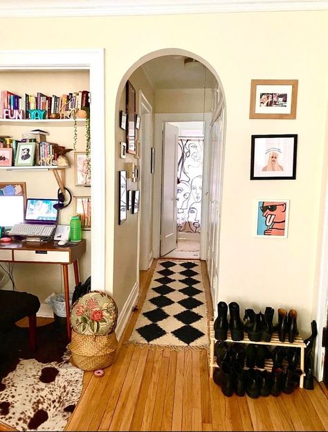 Maximalist Apartment, Apartment Hallway, Be Private, More Is More, Maximalism, Nyc Apartment, Dream Apartment, House Room, More More