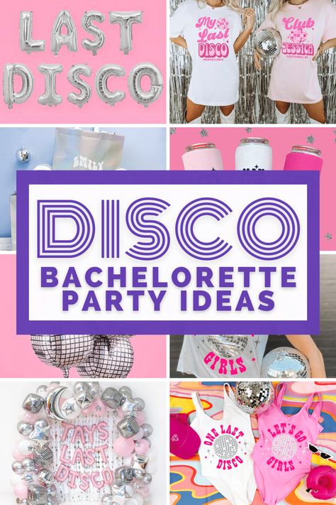 Disco Glam Bachelorette Party, Brides Last Disco Bachelorette, Last Disco Bachelorette Party Decor, Last Disco Bachelorette Party Outfit, Bachelorette Dance Party, The Last Disco Bachelorette, Disco Bride Bachelorette, Disco Bachelorette Party Outfits, Disco Theme Bachelorette Party